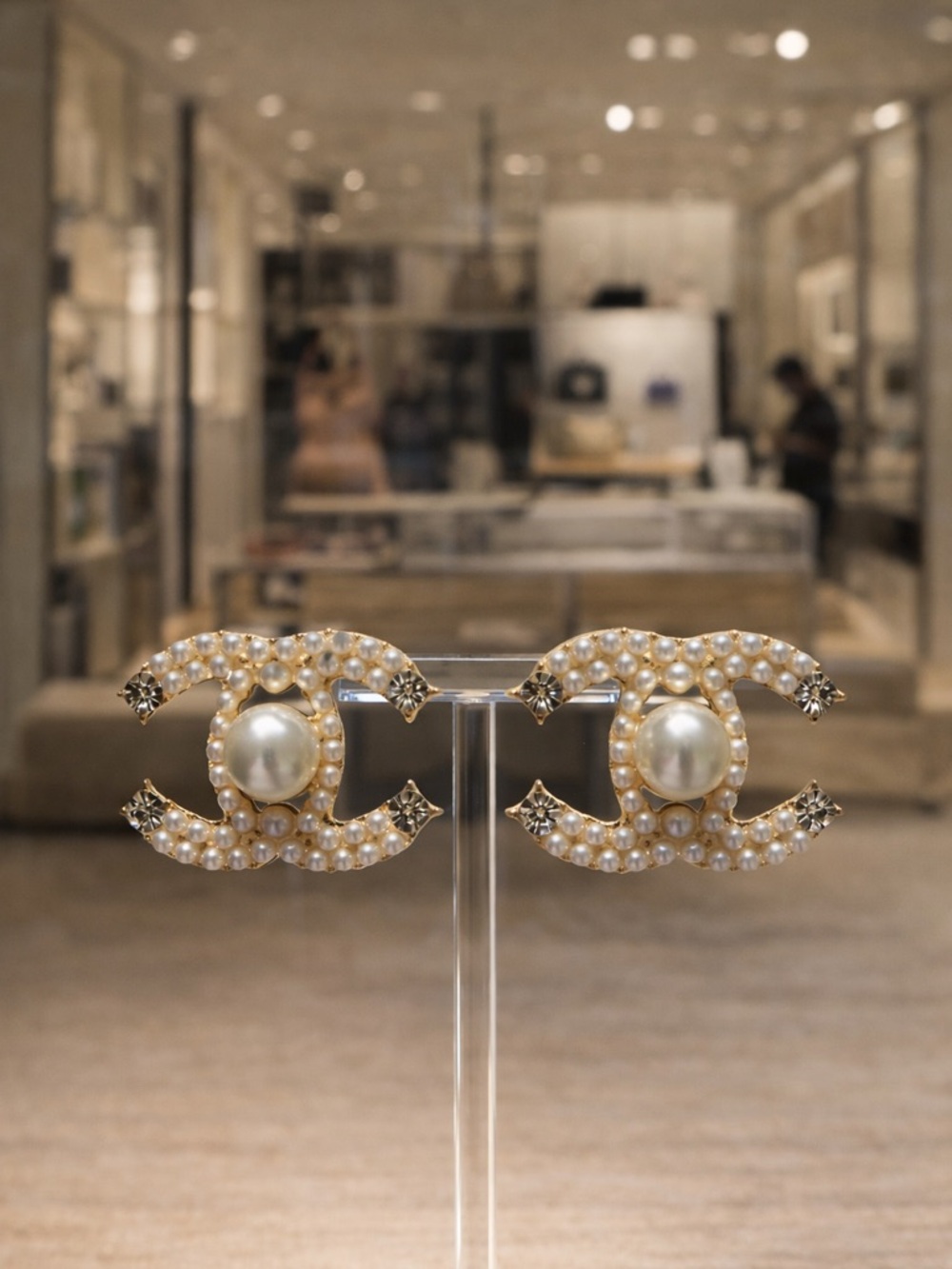 Fashion Earrings Gold Tone & Pears Stud Style| Elegant Statement Glam Jewelry